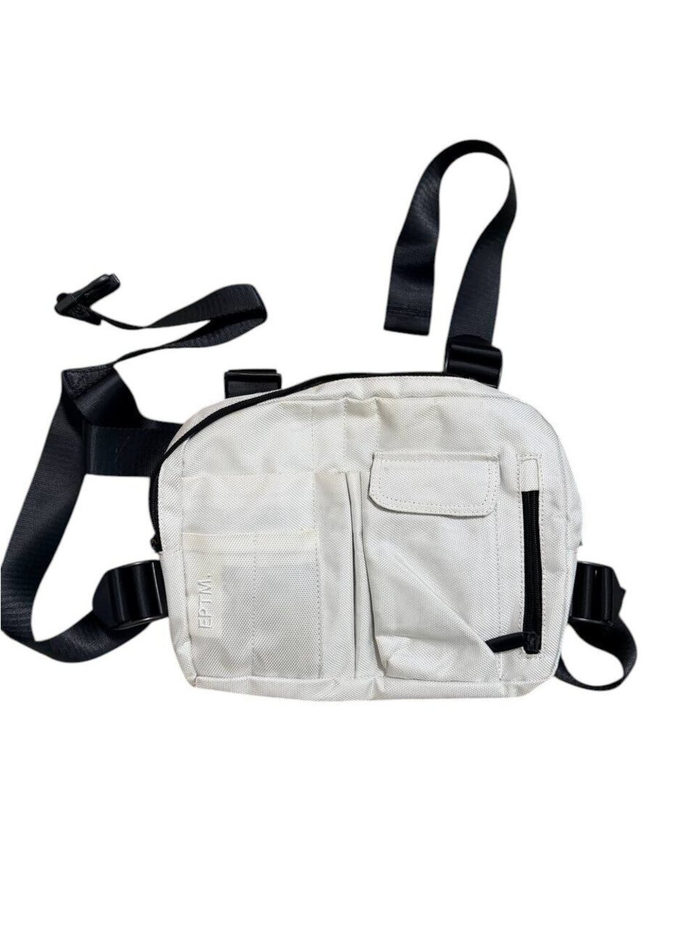 EPTM Utility Chest Rig Bag White Adjustable Straps